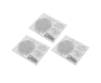 3Pcs DIY Transparent Stamps Clear Imprint Repeated Sticking Clear Rubber Stamps for Making Card Decoration DIY Crafts