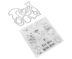 Transparent Stamp DIY Clear Reusable Skin‑Friendly Clear Stamp for Card Making Decoration Scrapbooking