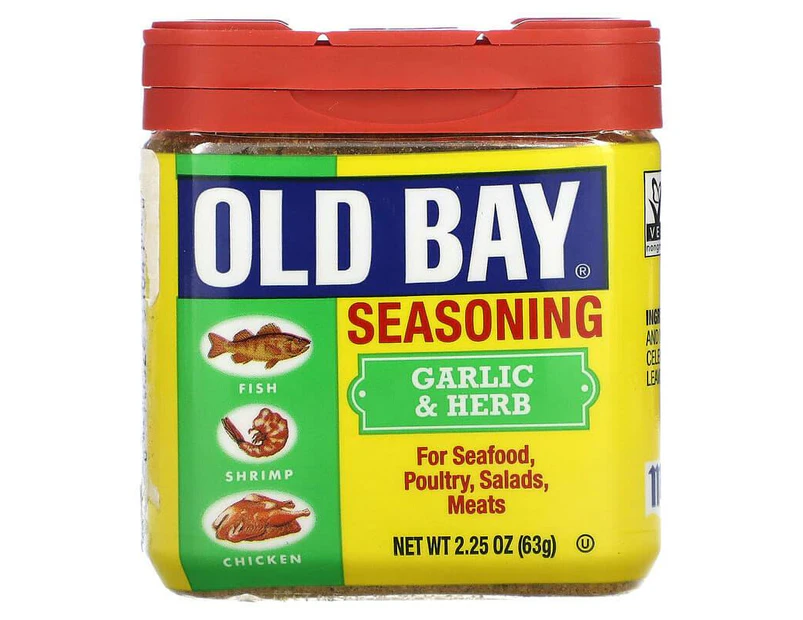 Old Bay Seasoning Garlic and Herb Seafood Chicken Meat Vegetables 63g
