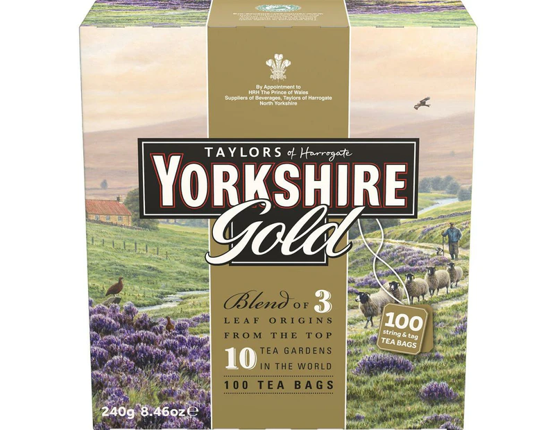 Taylors Of Harrogate Yorkshire Tea Gold Tea Bags 100 Pack