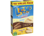 Kelloggs LCMs Split Stix Variety Puffed Rice Snack Cereal Bars 15 Pack