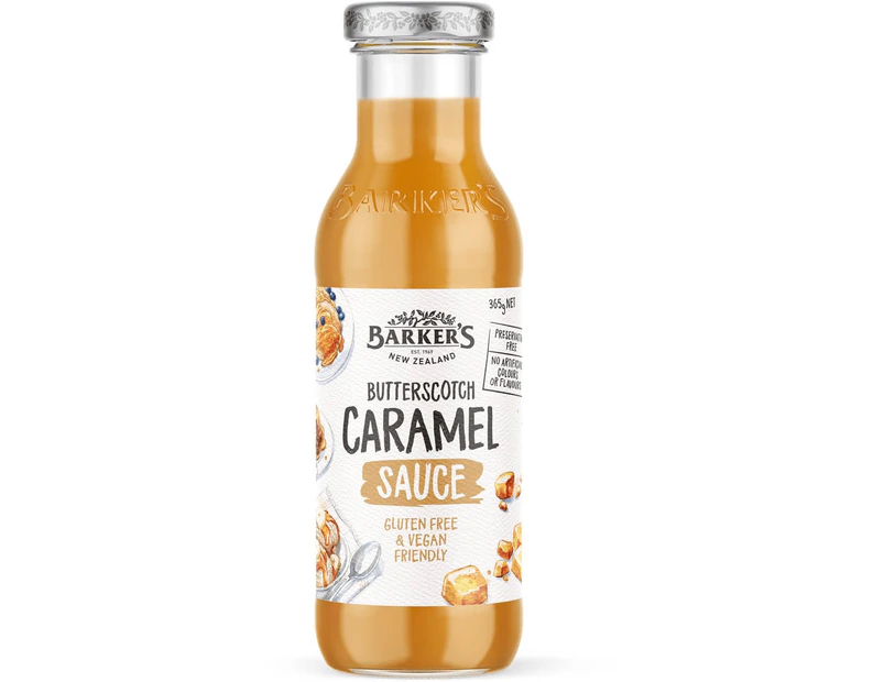 Barkers Butterscotch Caramel Sauce Topping 365g