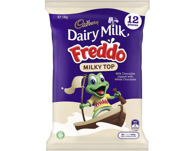 Cadbury Dairy Milk Freddo Milky Top with White Chocolate Share Pack 12 Pack