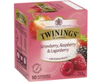 Twinings Strawberry Raspberry Loganberry Tea Bags 10 Pack