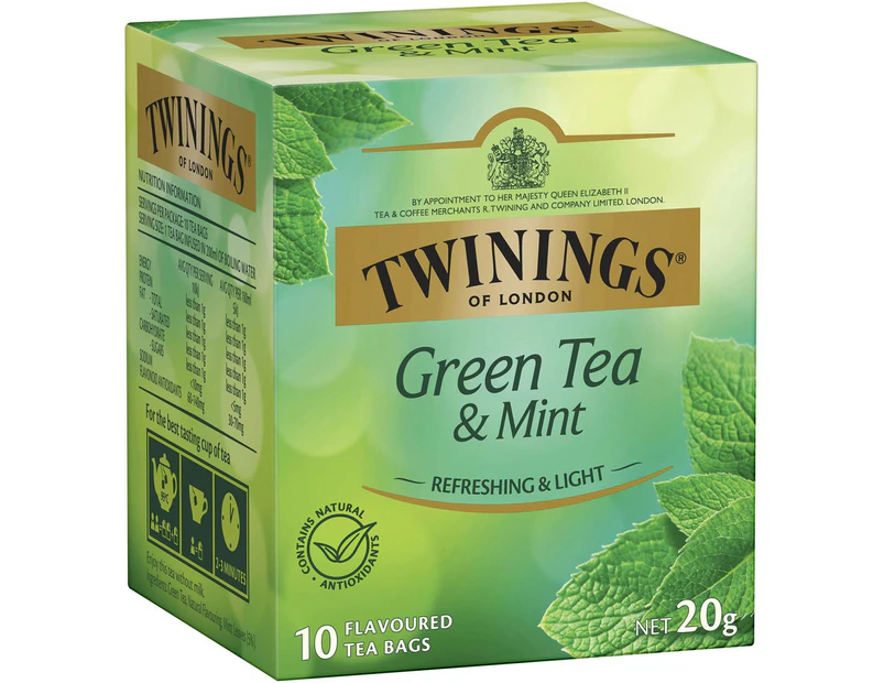 Twinings Green Tea Mint Tea Bags 10 Pack