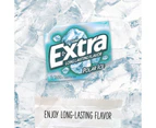 Wrigleys Extra Polar Ice Chewing Gum 15 Pieces x 10 Packs Sugar Free