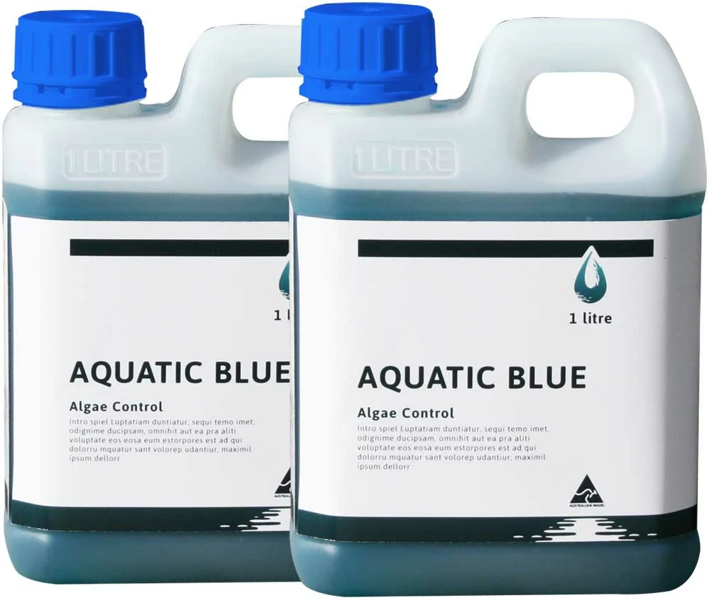 Aquatic Blue, Weed, Algae Control for Ponds, Dams and Lakes 2 x 1L