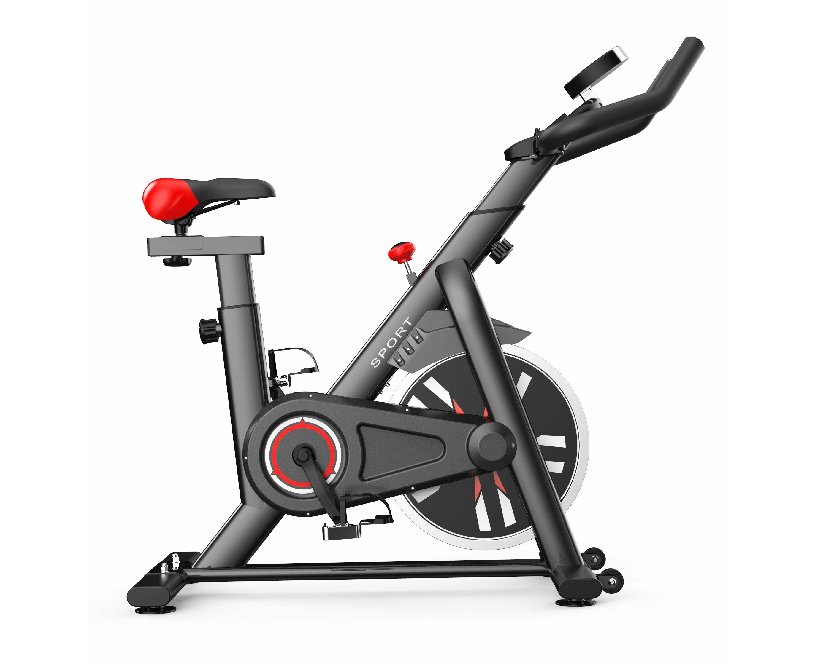 Exercise Bike 8kg Flywheel Fitness Commercial Home Gym - Type-A -Black