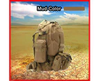 Hiking 4 In 1 Military Camping SWAT Molle 3 Day Assault Tactical Outdoor Backpack Bag - Desert Camouflage