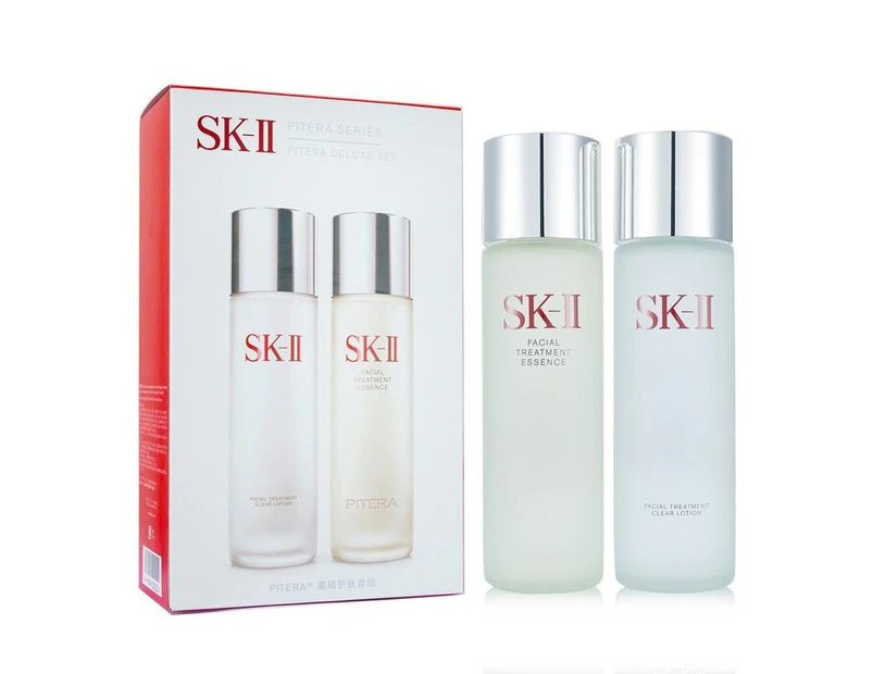 SK II Pitera Deluxe Set: Facial Treatment Clear Lotion 230ml + Facial Treatment Essence 230ml 09125 2x230ml/7.77oz