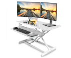 Altus Stand-Up Desk Converter 880mm Extra Wide Sit-to-Stand Tabletop Riser Workstation