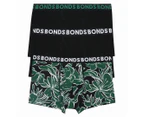 Bonds Men's Everyday Trunks 3-Pack - Holiday Hibiscus/Black