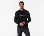 Tommy Hilfiger Men's Tanner Long Sleeve Polo Shirt - Dark Sable