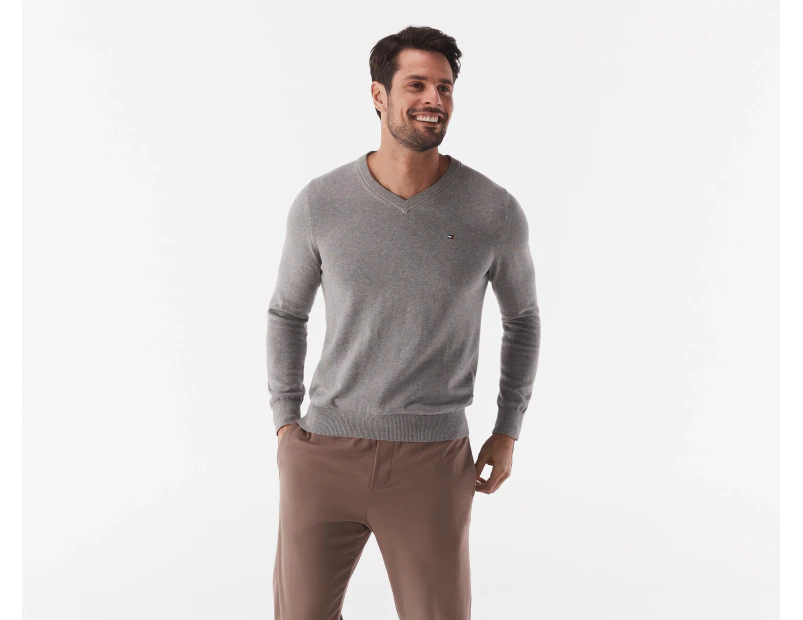 Tommy Hilfiger Men's Syracuse V-Neck Sweater - Grey Heather