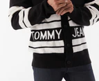 Tommy Hilfiger Men's Tommy Jeans Stripe Graphic Cardigan - Dark Sable