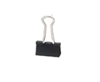 Bag Clips Wear Resistant Stainless Steel Iron Binder Clips for Food Clothes for Office Household School BlackBlack 15mm