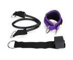 Fitness Elastic Bands for Physical Education Classes Legs Training with Ankle Ring BucklePurple