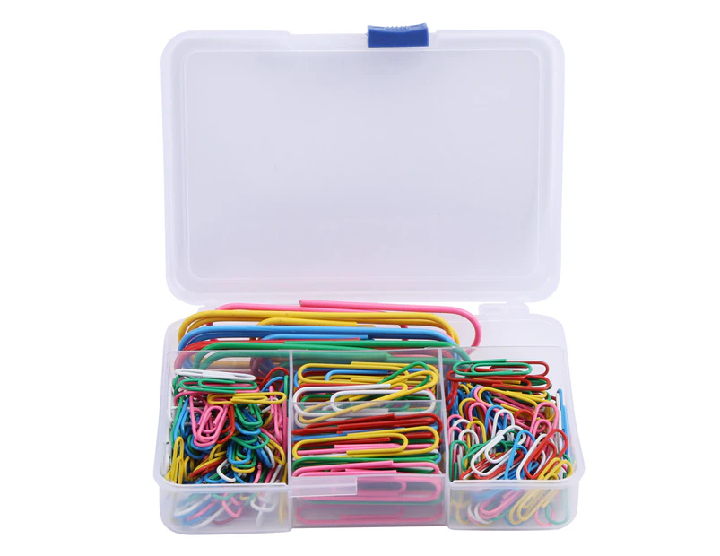 250Pcs/Box Mix Color Paper Clips Large Metal Clip Student Stationery Office Accessories