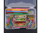 250Pcs/Box Mix Color Paper Clips Large Metal Clip Student Stationery Office Accessories