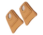 2Pcs Leather Coin Thimble Pad Diy Handcraft Cowhide Leather Finger Protectors For Sewing Quilting
