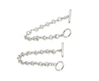 2Pcs Simple Bracelets Titanium Steel Unique Ot Buckle Design Classic Exquisite Jewelry Bracelets For Women