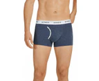 3 x Mens Bonds Guyfront Trunk Trunks Underwear Cotton/Elastane - Navy Stripe, Red, Blue Monday Marle