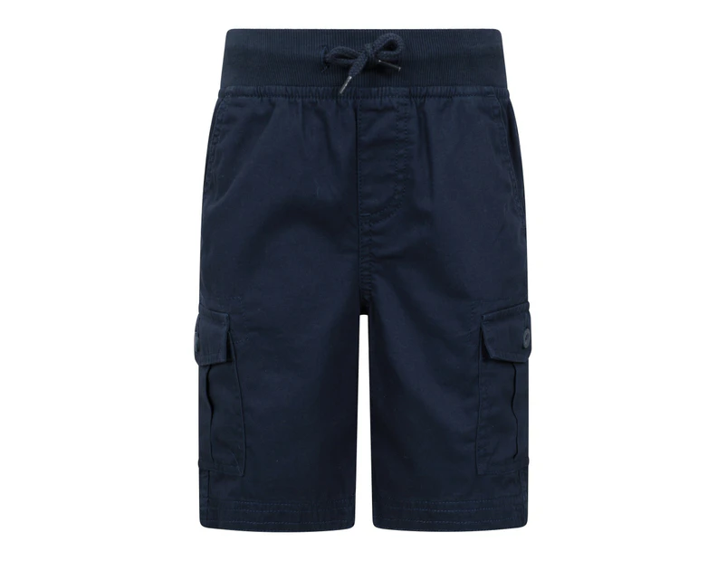Mountain Warehouse Childrens/Kids Pull-On Cargo Shorts (Navy) - MW2699
