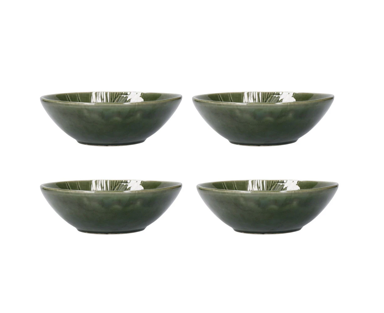 4 x Mikasa 20cm Jardin Pasta Bowl - Green