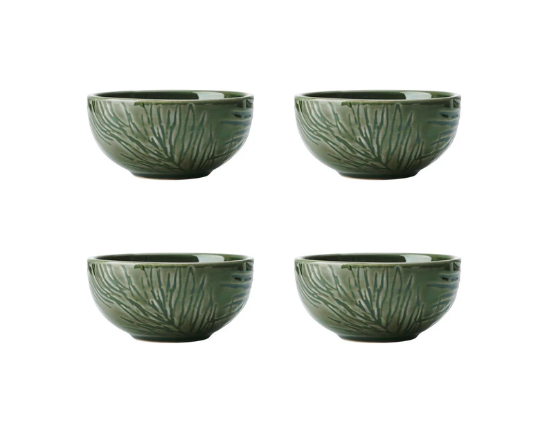 4 x Mikasa 10cm Jardin Dipping Bowl - Green