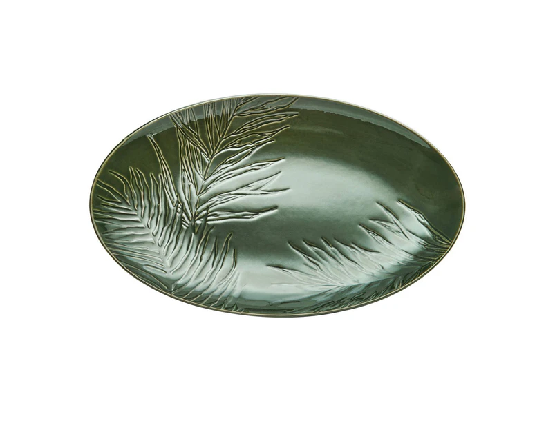 Mikasa 36cm Jardin Oval Serving Platter - Green