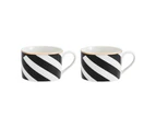 Mikasa 4-Piece Luxe Deco Geo Tea Cups & Saucers Set