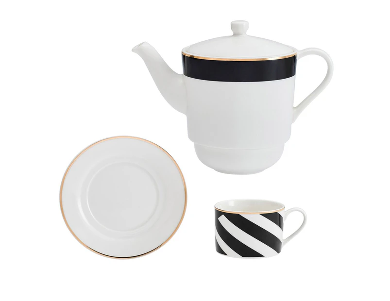 Mikasa 3-Piece Luxe Deco Tea For One Set