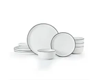 Mikasa 12-Piece Limestone Dinner Set - White