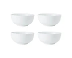 12pc Mikasa Chalk Kitchen Porcelain Dinner Tableware Dining Set, White