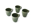 Set of 4 Mikasa 420mL Jardin Mugs - Green