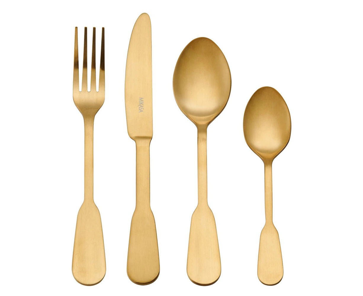 Mikasa 16-Piece Soho Cutlery Set - Gold