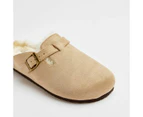 Target Womens Jacob Fury Mule Scuff Slippers - Neutral