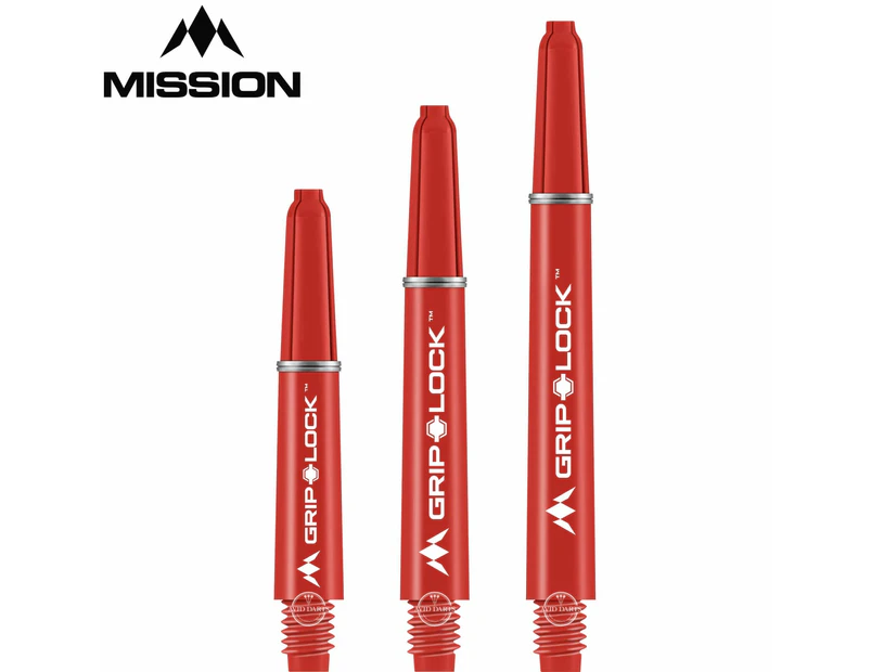 Mission - GripLock Nylon Dart Shafts - Red