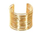 Chic Gold Wire 1970s Costume Wrist Cuff