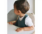 Beaba Silicone Baby Infant Toddler Bib With Neck Fastener - Mineral