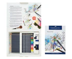 Faber Castell Goldfaber Colour Pencils Assorted Gift Set Of 23 Graphite Pencils, Sharpener, Eraser & Drawing Pad