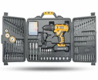 MasterSpec 92-Piece Power Tool Kit 18V Cordless Hammer Drill Screw Flap Bits Sockets Set