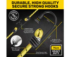 Handy Hardware 6PCE Bungee Cords Secure Strong Hooks Heavy Duty Design 75cm - Black and Yellow
