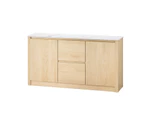 Artiss Buffet Sideboard Marble Style Tabletop - Pine