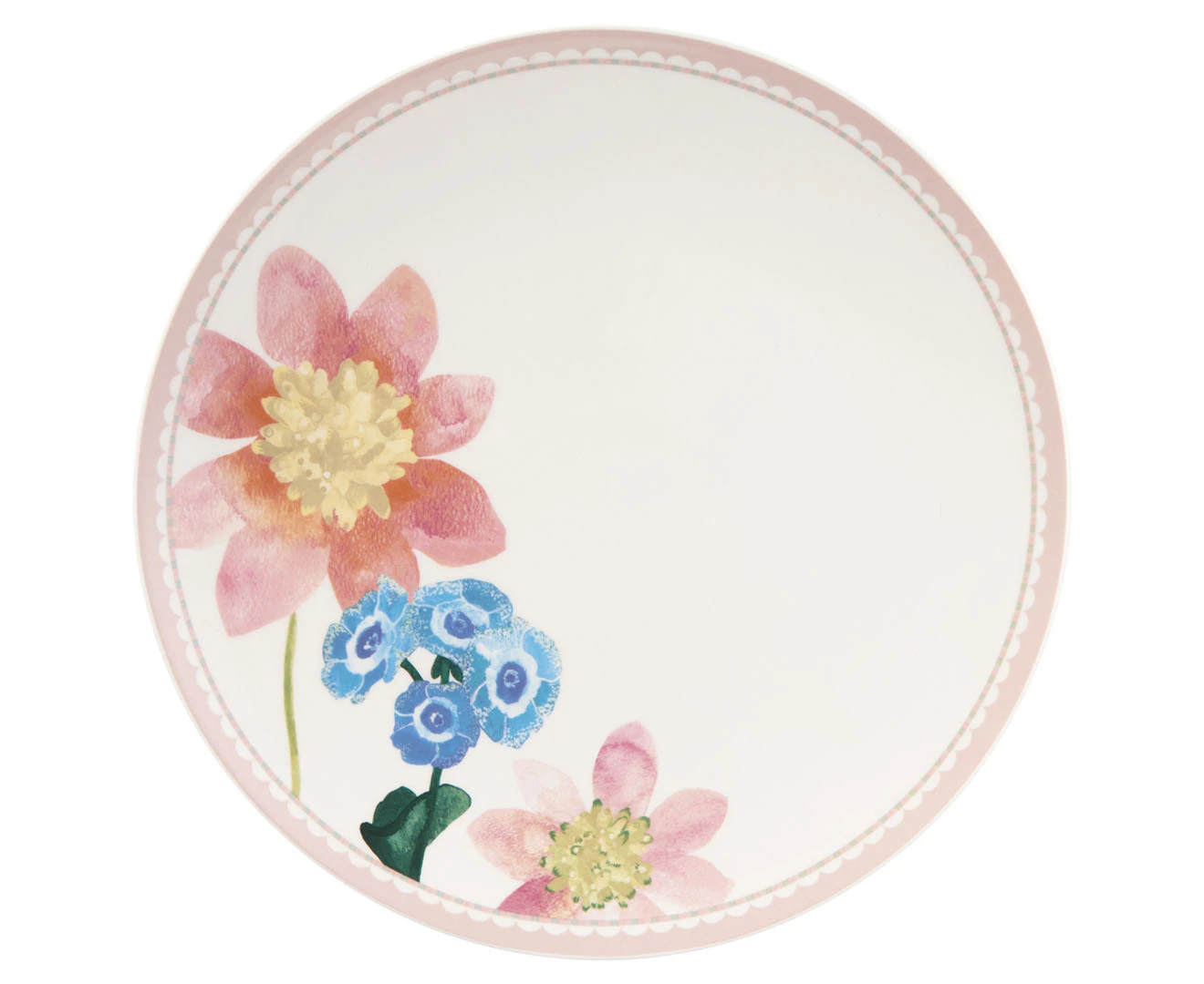 6 x Maxwell & Williams 27cm Primula Coupe Dinner Plate - Pink