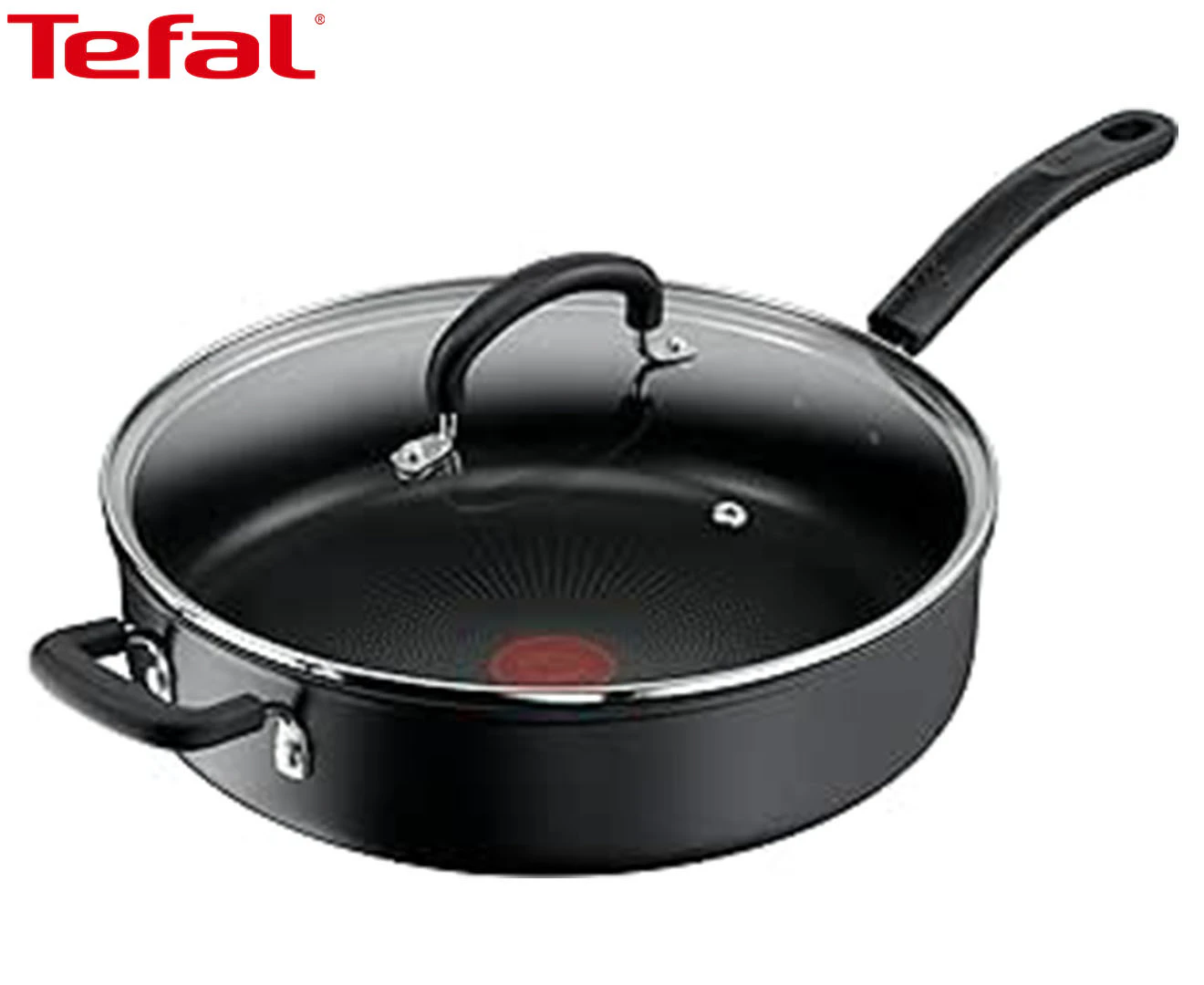 Tefal 30cm Specialty Hard Anodised Non-Stick Sauté Pan w/ Lid