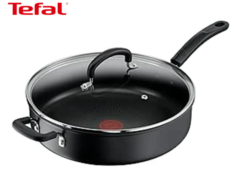 Tefal 30cm Specialty Hard Anodised Non-Stick Sauté Pan w/ Lid