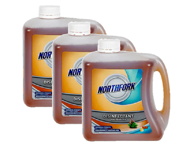 3 Pack Northfork Pine Disinfectant 2 Litre Bottles