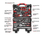 TOPEX 65-Piece Household Hand Tool Set Home Auto Repair Kit Premium Quality