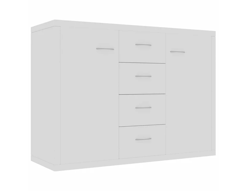 vidaXL Sideboard White 88x30x65 cm Engineered Wood